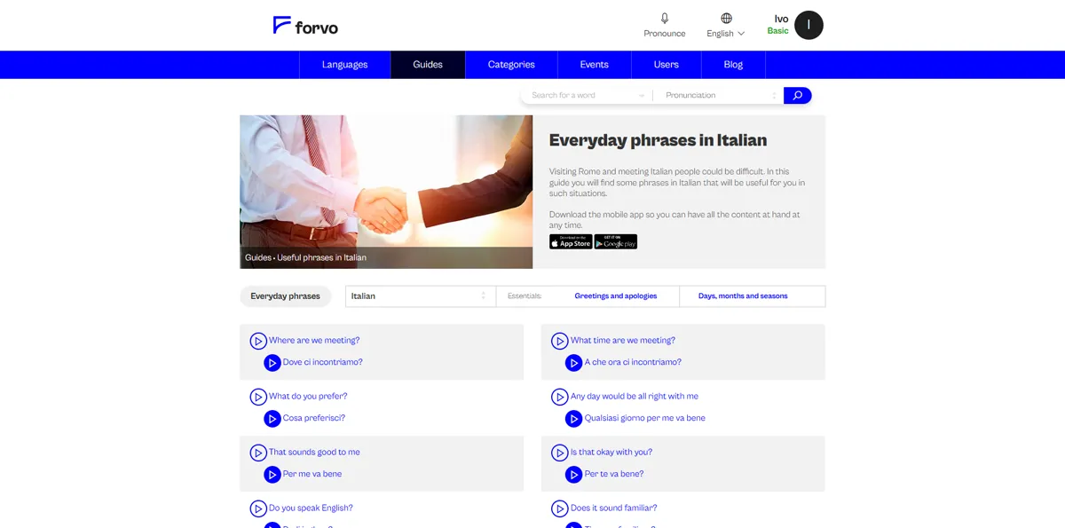 Forvo word details