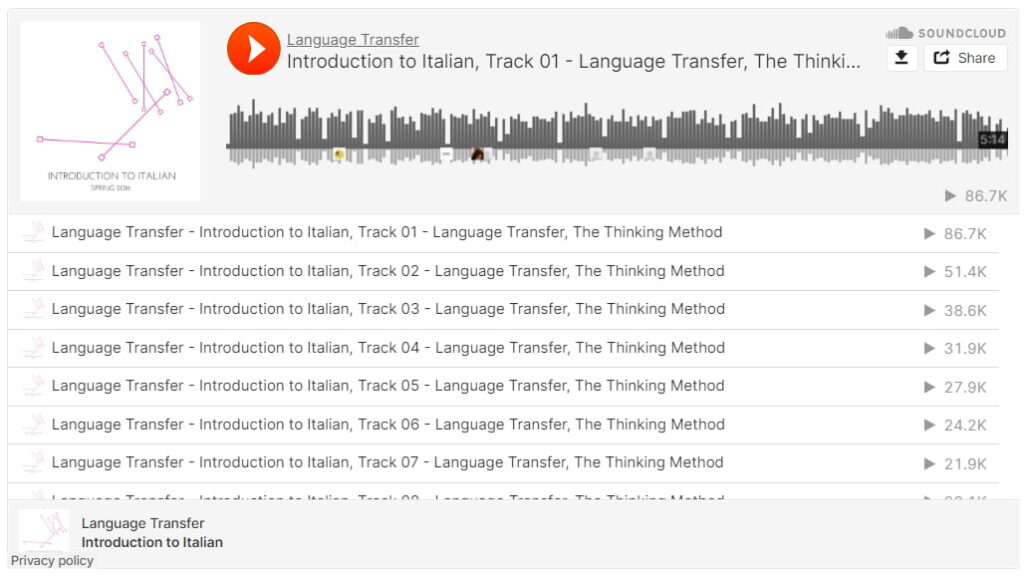 language transfer review italian courses two
