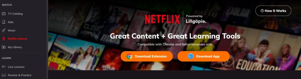 lingopie italian review netflix
