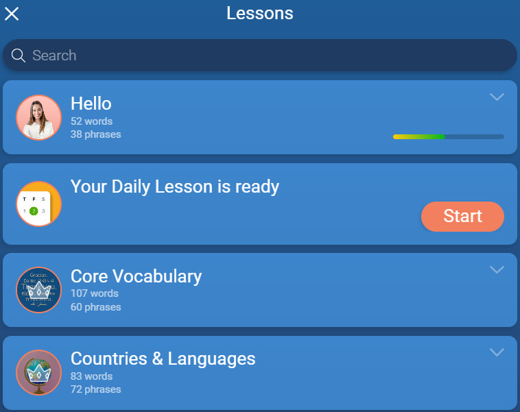mondly italian review lesson one