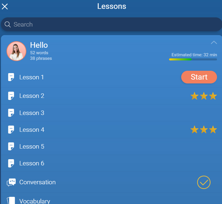 mondly italian review lesson two