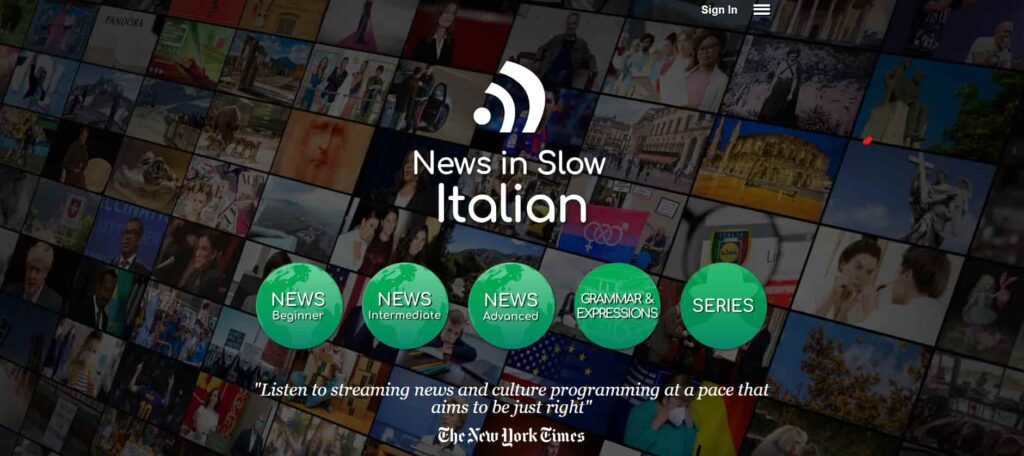 news in slow italia review homepage