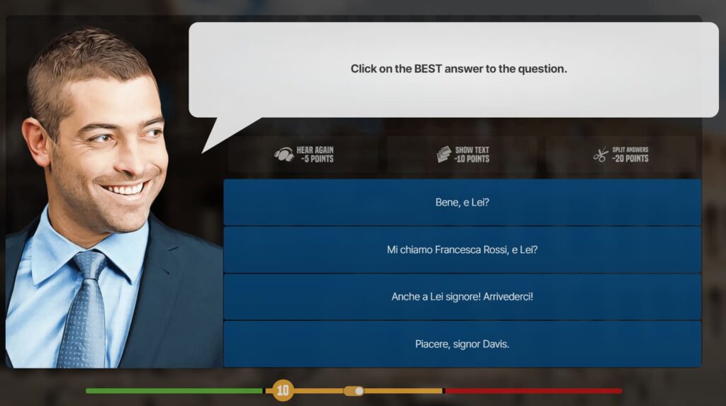 ouino review italian conversation activity