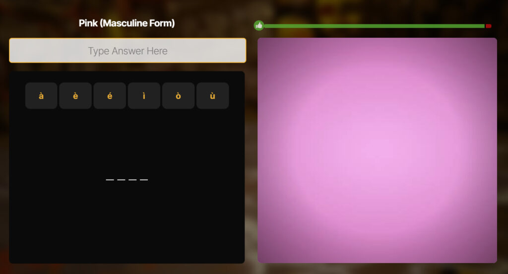 ouino review italian vocabulary activity one