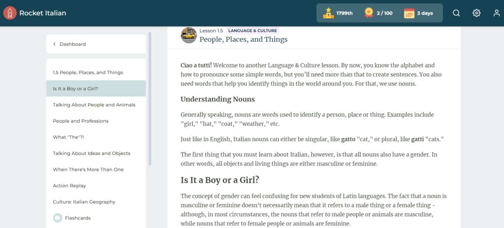 rocket languages italian review grammar