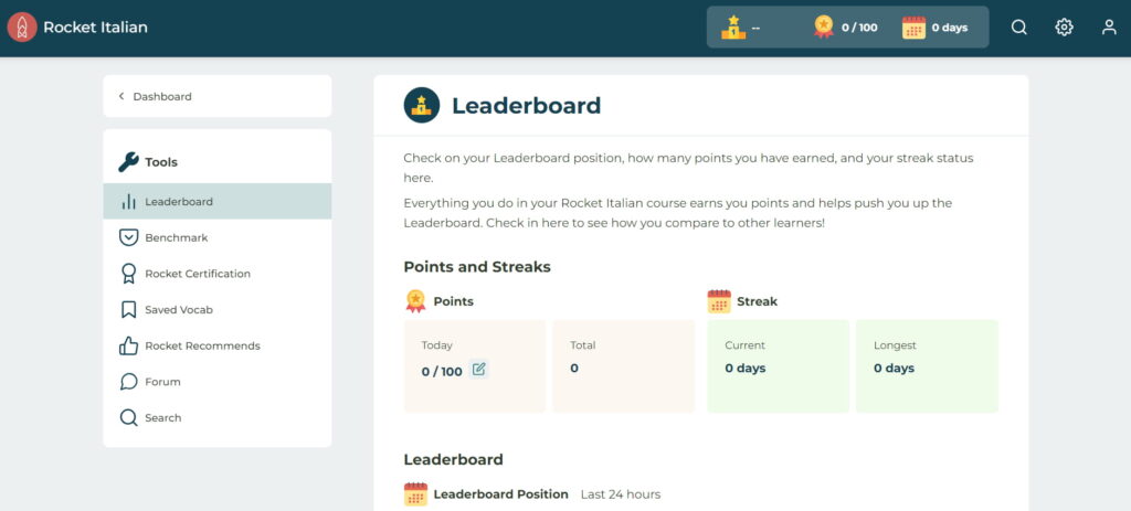 rocket languages italian review leaderboard