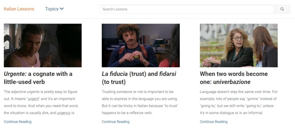 yabla review italian lessons